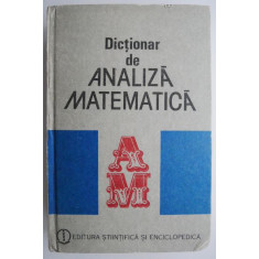 Dictionar de analiza matematica (coperta putin uzata)