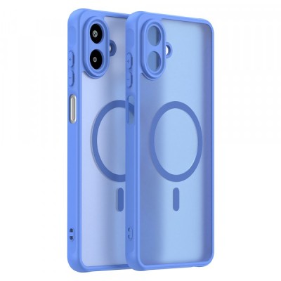 Husa MagSafe pentru Samsung Galaxy A07 4G A075, Techsuit, HaloFrost II, Albastra foto