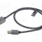 Cablu HDMI Goobay, 0,5m, textil, argintiu, HDMI 2.1, 8K, ecranat