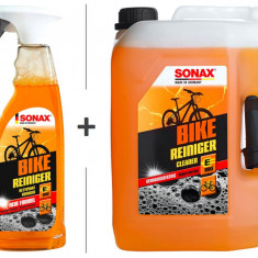 Set Sonax Bike Solutie Curatat Bicicleta 750ML 852400 + Sonax Bike Solutie Curatat Bicicleta 5L 852500