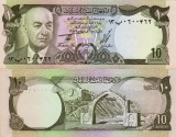 Afganistan 10 Afghanis 1973-1977 UNC Bancnota Ne流通лата Asia