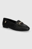 U.S. Polo Assn. mocasini de piele CHERY femei, culoarea negru, cu toc plat, CHERY001W 4L1