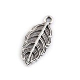 Pandantiv decorativ metalic 11 x 25 mm Pana platinum, Crisalida
