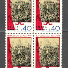 Romania.1971 100 ani Comuna din Paris bloc 4 ZR.406