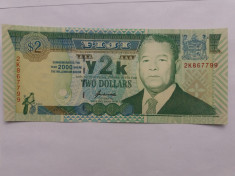 Fiji 2 Dollars 2000-UNC foto