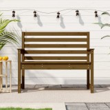 VidaXL Bancă de grădină, maro miere, 109x48x91,5 cm, lemn masiv de pin