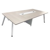Masa de conferinta Armadi, Pako World, Gri-Alb, 240x120x75 cm