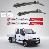 Cumpara ieftin Ștergătoare Renault Master Cabină Dublă L3 (2006&ndash;2010) Flat | Set față &ndash; TeamCar&reg;