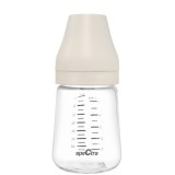 Biberon PA anticolici premium cu tetina S Spectra, crem, 160 ml