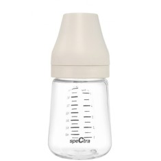 Biberon PA anticolici premium cu tetina S Spectra, crem, 160 ml