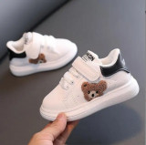 Cumpara ieftin Adidasi albi cu insertie neagra - Teddy (Marime Disponibila: Marimea 25)