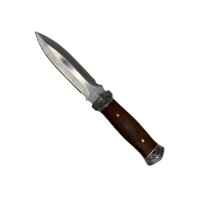 Cutit de vanatoare Hunter Wood IdeallStore&amp;reg; , 29 cm , otel inoxidabil , husa inclusa foto