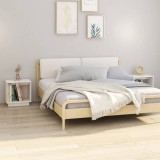VidaXL Noptiere, alb, 2 buc., 40x30x40 cm, lemn masiv de pin
