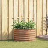 Gossi teren ridicat pentru gradina maro cu aspect de lemn 80x80x44 cm otel