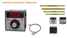 Termostat temperatura cuptor 400 grade 220V 400V 5A AC