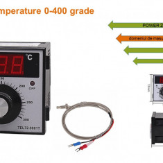 Termostat temperatura cuptor 400 grade 220V 400V 5A AC