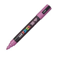 Marker UNI PC-5M Posca, 1.8-2.5 mm,varf mediu,roz zmeura