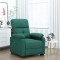 vidaXL Fotoliu rabatabil electric, verde &icirc;nchis, material textil