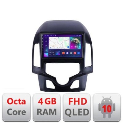 Navigatie HHyundai I30 2009-2012 clima automata B-I30AUTOMATIC Android Ecran QLED octa core 4+64 carplay android auto KIT-i30automatic+EDT-E309V3 CarS foto
