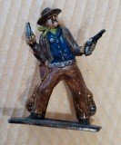 Figurina serif cowboy Lone Star Harvey Series Made in Great Britain 1:32 serif doua pistoale Die Cast Machine Tools Ltd Vestul salbatic 1:32 Q