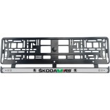 Set 2 bucati, suport numar inmatriculare Skoda VRS II, Autohelix MSA
