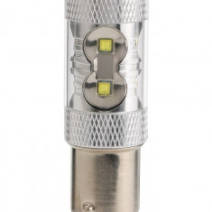 Led Auto Alb Canbus BA15S 50W, 12V - 24V Cu Leduri CREE BTLE1120C-BA15S-ALB 818716