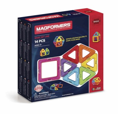 Set de constructie cu piese magnetice, MAGFORMERS 14 piese foto