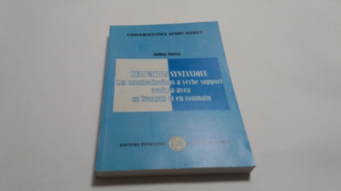 DERIVATION SYNTAXIQUE GALINA FLOREA R21