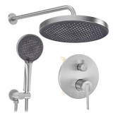 Set de dus incastrat Rea Grace Brush Nickel + BOX