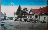 Carte postala, comuna Ileanda, o parte din piata, 1928