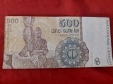 Bancnota-de-500 lei-serie-G0013-275520-Constantin Brancusi-Bancnota aprilie 1991