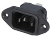 Conector alimentare AC BULGIN 10A 250V AC C14 Montare Panou