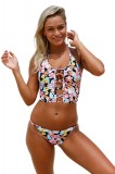 SW1186-25 Costum de baie tankini in doua piese cu print floral, S/M