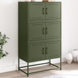 VidaXL Dulap, verde măslină, 68,5x38,5x123,5 cm, oțel