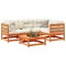 Gossi set mobilier de gradina cu perne, 5 piese, lemn masiv de pin