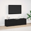 VidaXL Cabinet TV Stejar negru 140 x 34 x 40 cm Lemn compozit