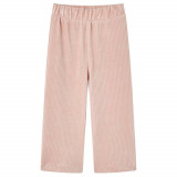 Pantaloni de copii din velur, roz, 116 GartenMobel Dekor, vidaXL
