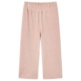 Pantaloni de copii din velur, roz, 116 GartenMobel Dekor, vidaXL