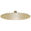 VidaXL Cap de duș rotund tip ploaie, auriu, 25 cm, oțel inoxidabil