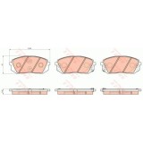 Set placute frana Trw GDB3530, parte montare : Punte fata