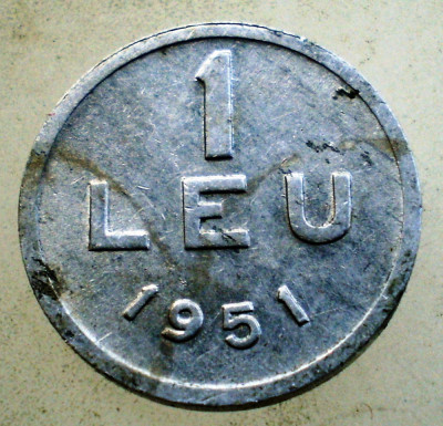 1.806 ROMANIA RPR 1 LEU 1951 foto