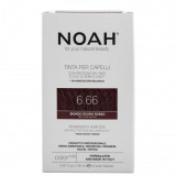 Vopsea de par naturala Blond roscat inchis (6.66), 140ml, Noah