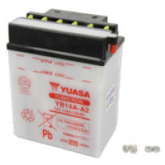 Baterie Acid/Starting YUASA 12V 14,7Ah 175A L+ Maintenance 134x89x176mm Dry charged without acid required quantity of electrolyte 0,9l YB14A-A2 fits: