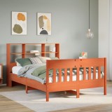 Cumpara ieftin Cadru de pat fără saltea, maro ceruit 140x200 cm lemn masiv pin