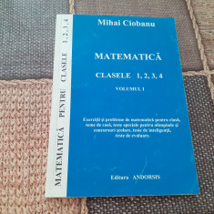 MIHAI CIOBANU MATEMATICA CLASELE 1,2,3,4 RF12/1