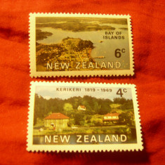 Serie Noua Zeelanda 1969 - Peisaje , 2 val.