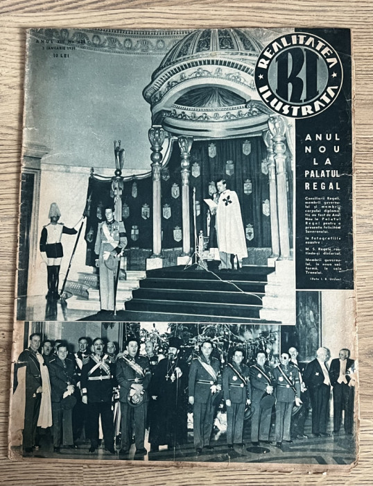 Realitatea Ilustrata 3 Ian 1939 - Regele Carol cu Voievodul Mihai Anul Nou