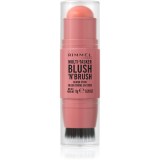 Rimmel Multi-Tasker Blush'N'brush blush stick cu pensulă culoare 100 Cotton Candy 8 g