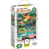 Puzzle Dinozauri 60 piese, 48x68cm Banana Panda BP49112