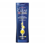 Sampon CLEAR Men Purificante, 250 ml, pentru Par Gras, Extract de Lamaie, Sampon cu Lamaie, Sampon pentru Barbati, Produse de Ingrijire a Parului, Pro